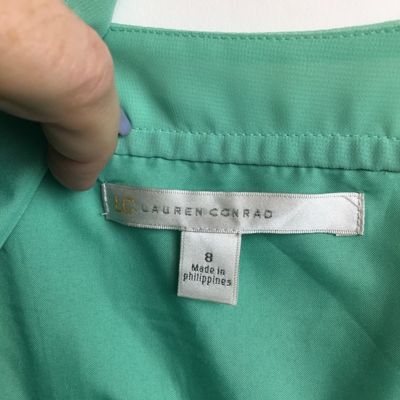 LC LAUREN CONRAD skinny strap dress sz 8 - Picture 6 of 8